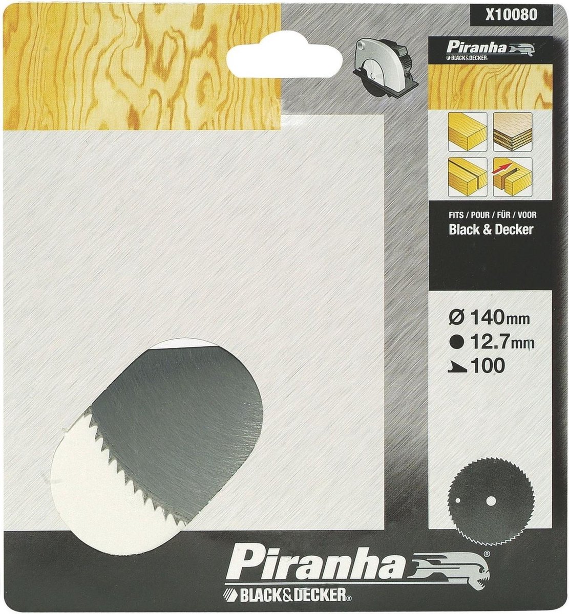 Piranha Cirkelzaagblad Chroom Vanadium, 140x12,7mm 100 tanden X10080