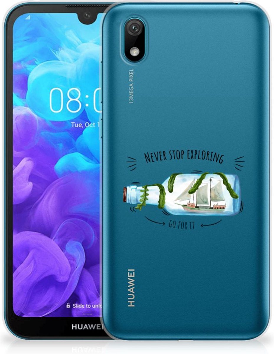 Huawei Y5 (2019) Telefoonhoesje met Naam Boho Bottle