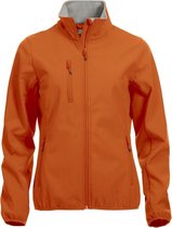 Clique Basic Softshell Jas Dames Dieporanje maat XS