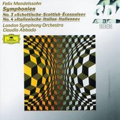 Mendelssohn: Symphonies 3 & 4 / Abbado, London SO