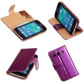PU Leder Lila Samsung Galaxy Core Plus Book/Wallet Case/Cover Cover