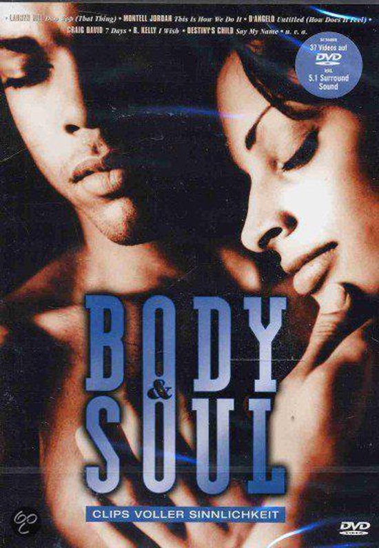 DVD hoes met twee gezichten, 'BODY & SOUL' staat in grote letters.