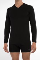 Heren T-shirt V-Neck LS - Zwart  - CLAESEN'S