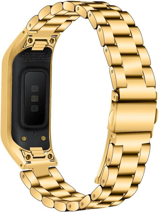 Just in Case Metalen armband voor Samsung Gear Fit e - Goud | bol.com