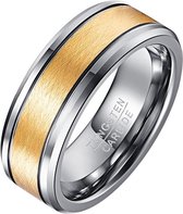 Mendes Wolfraam ring heren Gold Brushed-19mm