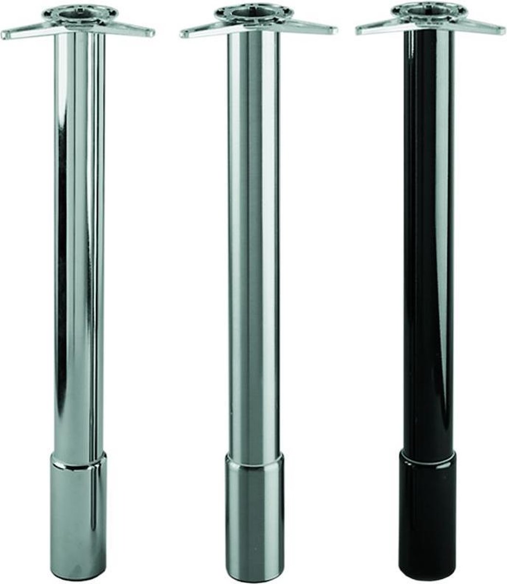 Tafelpoot Inox look 685mm hoogte