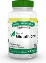 Glutathione (Reduced/Natural) 500 mg (non-GMO) (60 Vegicaps) - Health Thru Nutrition