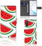 Geschikt voor Samsung Galaxy Note 10 Book Cover Watermelons