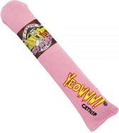 Yeowww! Sigaar Kicker - Catnip Kattenkruid Speeltje voor Katten - Roze - 18 cm