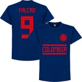 Colombia Falcao 9 Team T-Shirt - Navy Blauw - XL