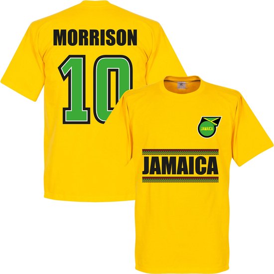 Jamaica Morrison 10 Team T-Shirt - Geel - XL