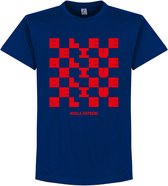 Kroatië Hvala Vatreni Homecoming T-Shirt - Navy - S