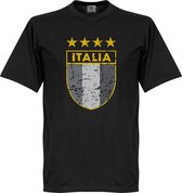 Italie Gold Star Vintage Logo T-shirt - Zwart - M