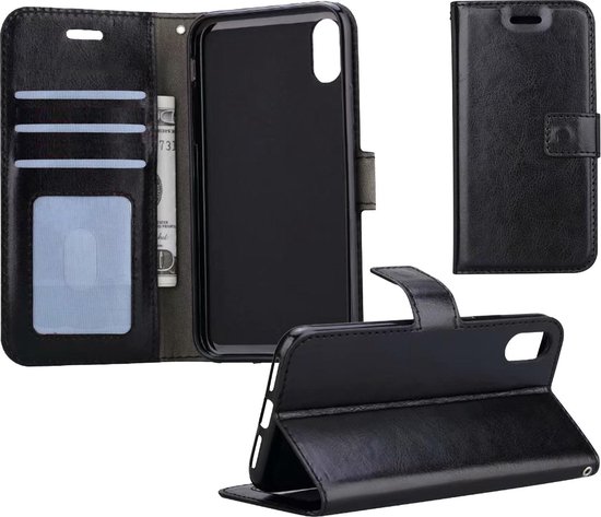 Bxithnr Lederen Flip Hoes Voor IPhone XS Max - Met Standfunctie, Kaartenvak En Magneetsluiting