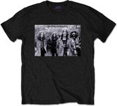 Black Sabbath Heren Tshirt -S- Group Shot Zwart