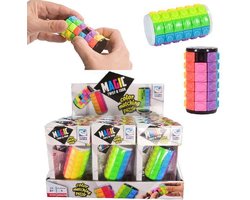 foto van Puzzel zoals op dit plaatje. Hij heet ook wel Corn puzzel, Twist & Turn puzzel of Clown Magic puzzel. Ik zag hem bij de Wibra
