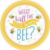 Feestborden Babyshower \'what Will It Bee?\' 26,7 Cm 8 Stuks