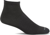 Sockwell Plantar Ease Quarter Heren Hielspoor Sokken Klasse 2 Black Solid Maat 44-47