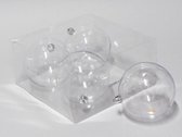 Overige Kerstballen - Cb. 4 Plastic Balls Clear 120mm