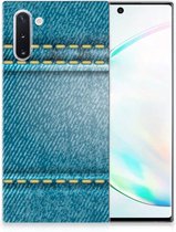 Geschikt voor Samsung Galaxy Note 10 Silicone Back Cover Jeans