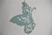 Decoratiehangers - Vlinder 25x30cm Turquoise Lasercut