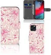 iPhone 11 Pro Hoesje Pink Flowers