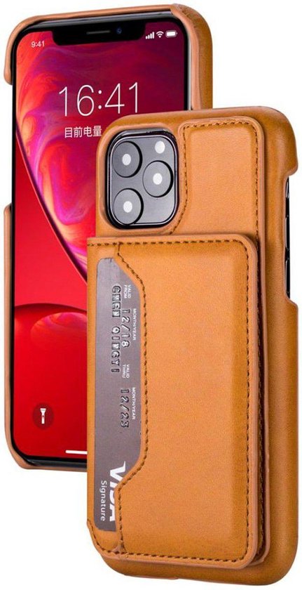 Mens Opstand Gevangenisstraf Apple iPhone 11 Pro Hoesje Back Cover met Kaarthouders Bruin | bol.com