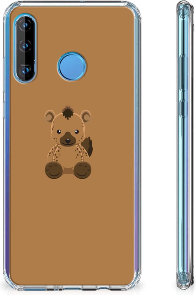 Huawei P30 Lite Stevig Bumper Hoesje Baby Hyena