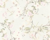 BLOEMEN EN VOGELS BEHANG | Botanisch & Dieren - creme groen roze - A.S. Création Michalsky 3