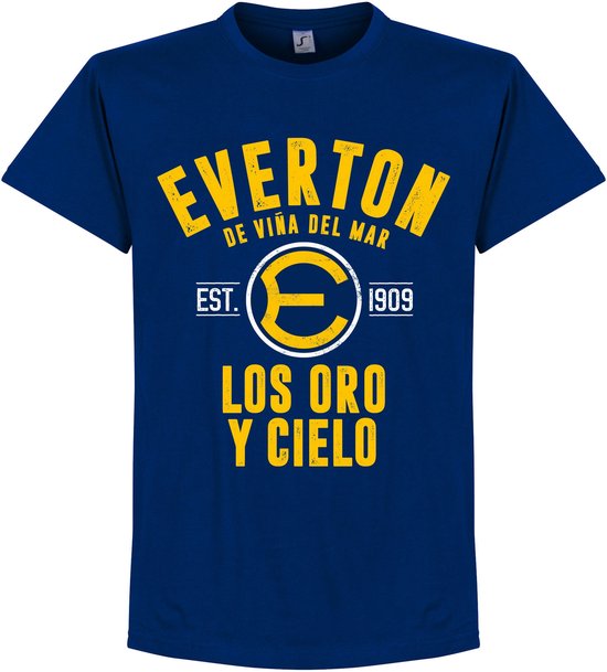 Everton de Chile Established T-Shirt - Blauw - S