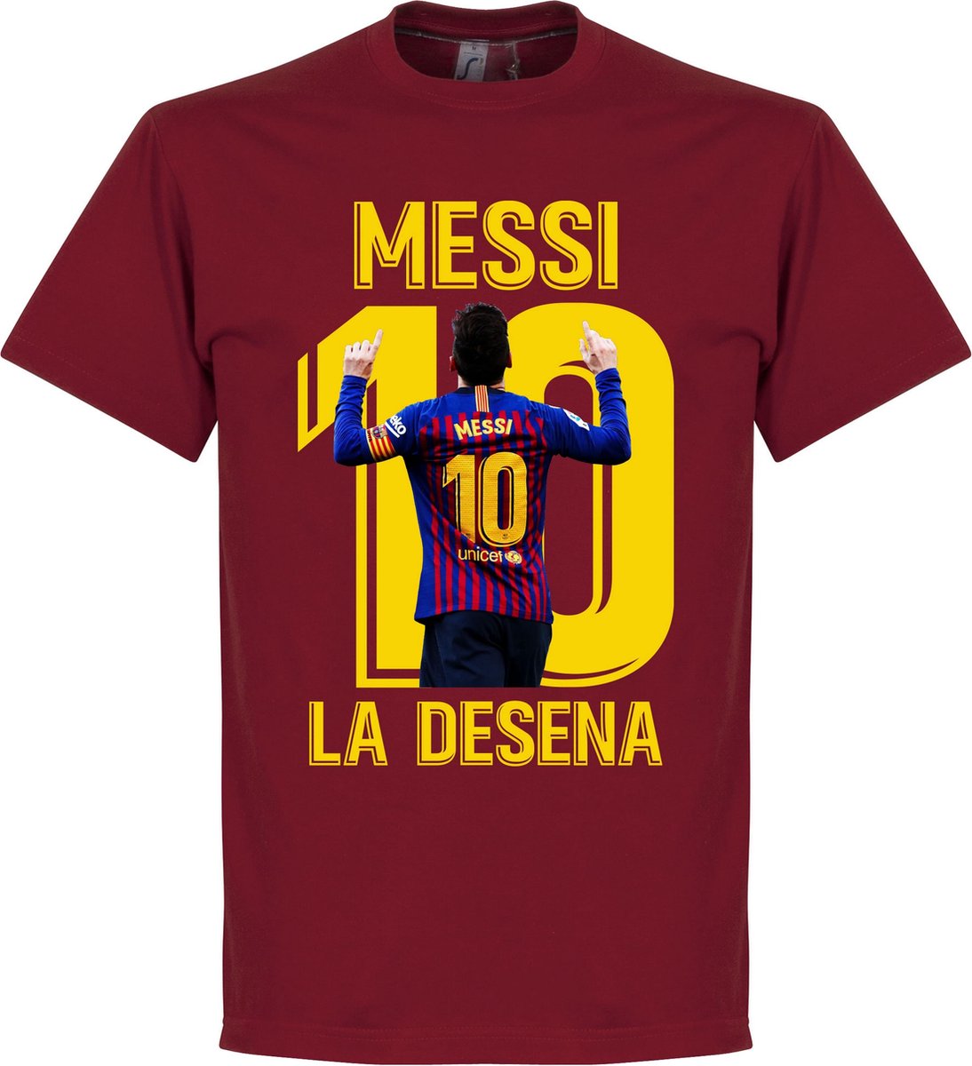 1094x1200.jpg Messi La Desena T-Shirt - Chilli Rood - S - Afbeelding 1