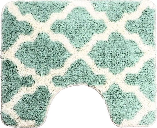 voor spuiten Bedienen Wc-mat Alhambra groen 60x50cm | bol.com