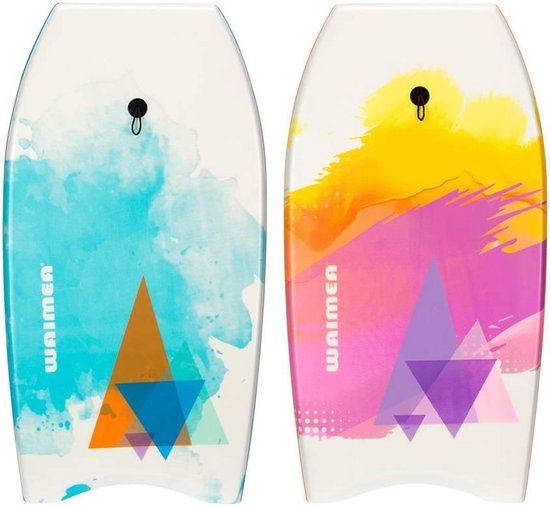 Waimea Bodyboard Print - Slick Board - Wit/Oranje/Paars