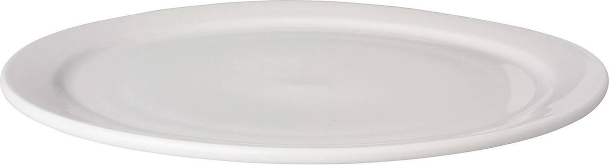 Mammoet - Budgetline - Bord - Smalle rand - 3 stuks - ø 26 cm - Wit - Porselein