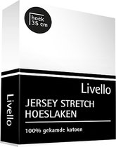 Livello (topper) Hoeslaken Jersey White 140x200