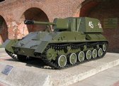 Zvezda - Su-76m Soviet S.p.gun (Zve6239) - modelbouwsets, hobbybouwspeelgoed voor kinderen, modelverf en accessoires