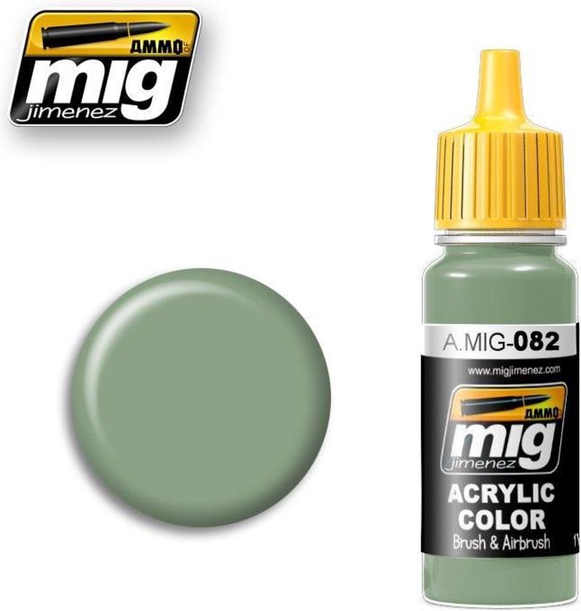 AMMO MIG 0082 APC Interior Light Green - Acryl Verf flesje