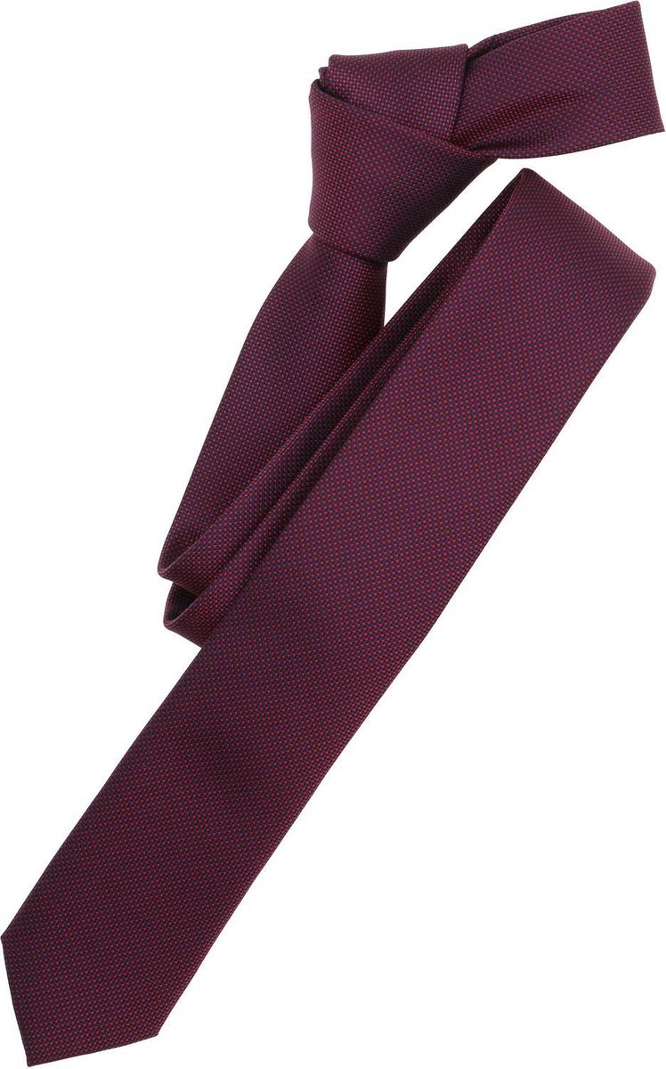 VENTI stropdas - bordeaux - donkerblauw dessin