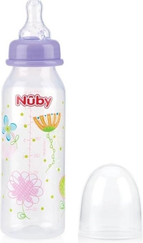neus Beter Honderd jaar Lila Nuby baby drinkfles 240 ml - voedingsflessen babies | bol.com