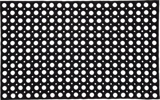 geur silhouet Frank Worthley Grote rubberen deurmat/buitenmat 50 x 80 cm - Deurmatten/buitenmatten/schoonloopmatten...  | bol.com