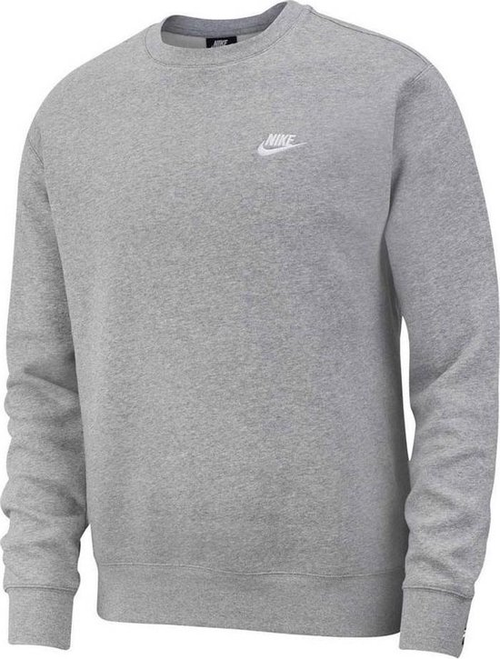 Zachtmoedigheid Jumping jack hardop Nike Sportswear Club sweater heren grijs | bol.com