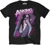 Asking Alexandria Heren Tshirt -L- Coffin Girl Zwart