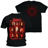 Slipknot Heren Tshirt -S- Rusty Face Zwart