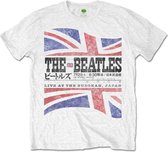 The Beatles - Budokan Set List Heren T-shirt - M - Wit