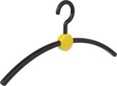 De Kledinghanger Gigant - 12 x Garderobehanger Point kunststof zwart / geel, 45 cm