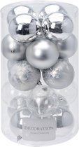 Home & Styling kerstballen set zilver 8 cm 20-delig