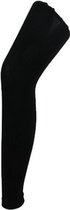 Grote maat thermo legging zwart voor dames - Maat 44/XXL - Thermo ondergoed broeken met fleece voering - Wintersport accessoires 2XL (44)