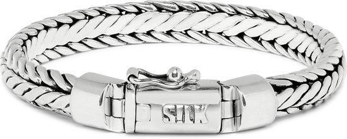SILK Jewellery - Zilveren Armband - Zipp - 359.22 - Maat 22