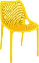 Alterego Moderne gele stoel 'BLOW' in kunststof