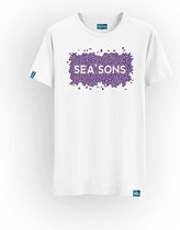 SEA'SONS - Kids T-Shirt unisex - Kleurveranderend - Paars-Roze - Maat 134